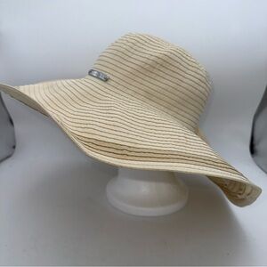 Lauren Ralph Lauren - woman’s Beige natural Packable brim Dreby Hat size M